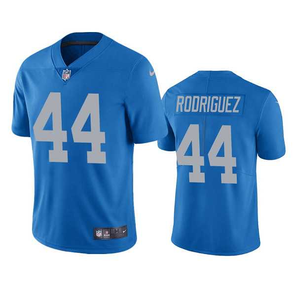 Men & Women & Youth Detroit Lions #44 Malcolm Rodriguez Blue Vapor Untouchable Limited Stitched Jerseys